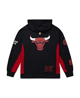 Mitchell & Ness Men's Black Chicago Bulls Hardwood Classics Team Origins Fleece Pullover Hoodie