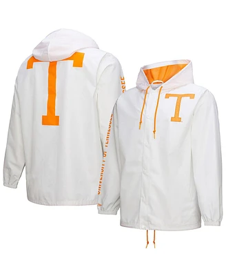 Mitchell & Ness Men's White Tennessee Volunteers Coaches Full-Snap Hoodie Jacket