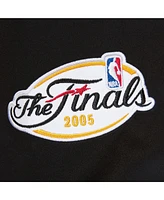 Mitchell & Ness Men's Black San Antonio Spurs Hardwood Classics Team Og 3.0 Lightweight Satin Full-Snap Jacket