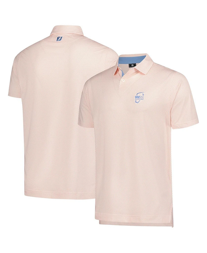 FootJoy Men's White 2025 Wm Phoenix Open Irongate Print Lisle Polo Shirt