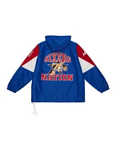 Mitchell & Ness Men's Royal Philadelphia 76ers Team Origins Anorak Quarter-Zip Pullover Hoodie