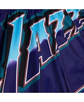 Mitchell & Ness Women's Purple Utah Jazz Swingman Big Face 3.0 Basketball Shorts