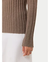 Gobi Cashmere Women's Rib-Knit Crew Neck Sweater