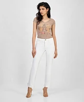 Guess Women's Slim-Leg Side-Slit Audrey Jeans