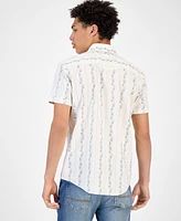 Sun + Stone Men's Alden Short Sleeve Western Style Snap-Front Shirt, Exclusively at Macy's