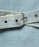 Mango Women's Denim Belt Dress
