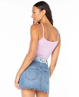 Roxy Juniors' Palm Stripe Graphic Cropped Tank Top