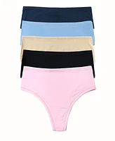 Hanky Panky Women's Play Stretch Hi-Rise Thong Pack