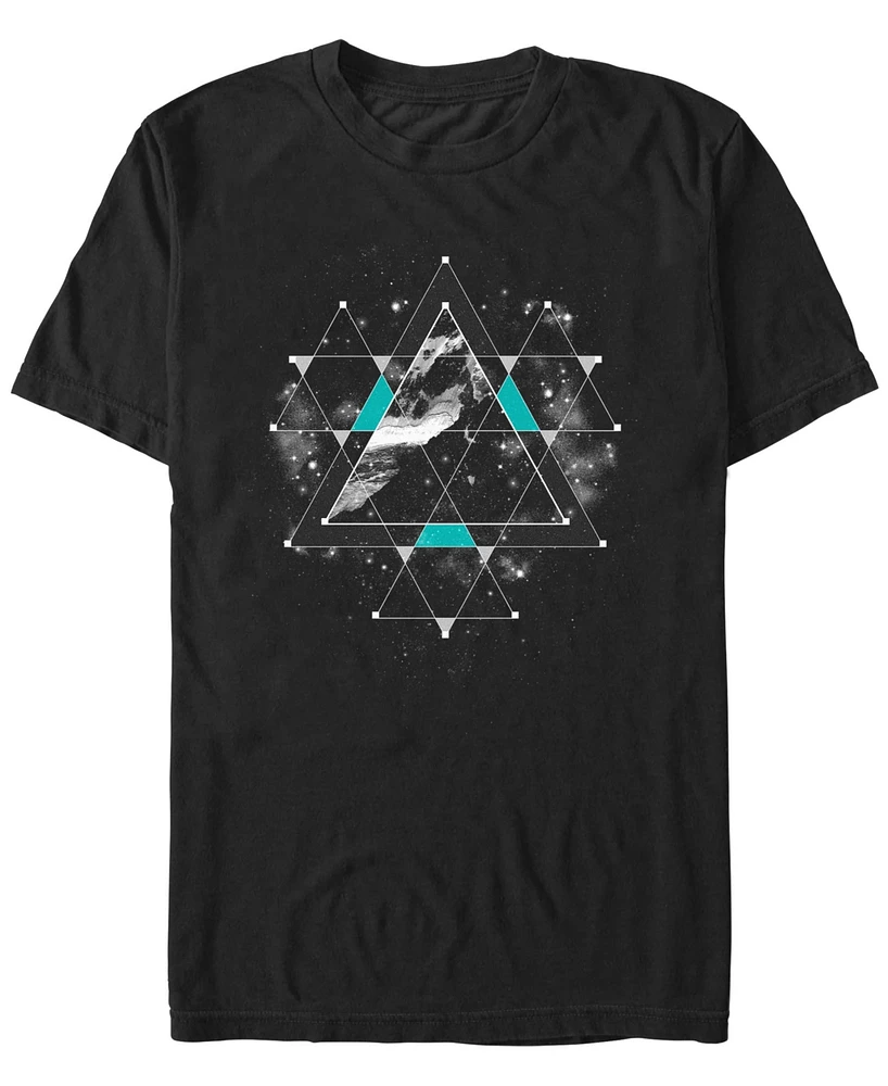 Design By Humans Men's Time Space Short Sleeve T-Shirt