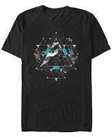Design By Humans Men's Time Space Short Sleeve T-Shirt