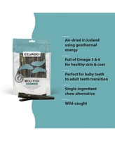 Stick Chews & Pieces: Wolffish Skin - Dog Treat 3oz