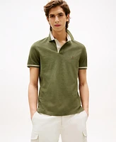 Tommy Hilfiger Men's Regular-Fit Contrast-Collar Polo Shirt