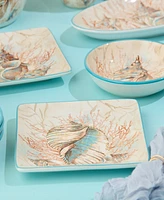 Certified International Escape to the Sea 4-Pc. Dinner Plates, Service For 4