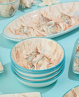 Certified International Escape to the Sea 4-Pc. Soup Bowls, Service For 4