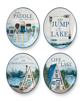 Certified International Wake At The Lake 4-Pc. Salad Plates, Service For 4