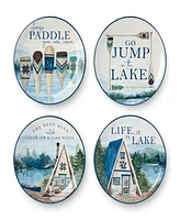 Certified International Wake At The Lake 4-Pc. Salad Plates, Service For 4