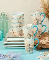 Certified International Escape to the Sea 16-Pc. Dinnerware Set, Service for 4