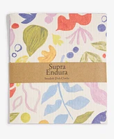 Supra Endura Poppy Garden Swedish Dish Cloth, Pack of 3
