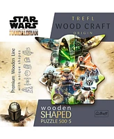 Trefl Wood Craft Puzzles Trefl Wood Craft 500 + 5 Piece Wooden Puzzle - Star Wars - The Mysterious Grogu