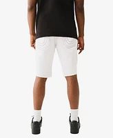 True Religion Men's Ricky Fray Flap Straight Shorts