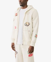 True Religion Men's Patch Big Full Zip Hoodie