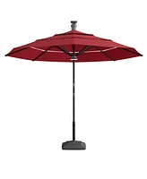 Sunbrella Octagonal Lighted Smart Market Patio Umbrella – Outdoor Shade with Led Lights