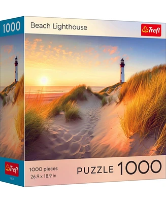 Trefl Red 1000 Piece Sunset Beach Lighthouse