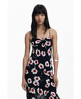 Desigual Women's Poppy ruffle midi dress