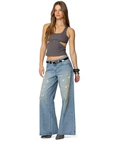 Edikted Women's Imogen Cut Out Ribbed Tank Top