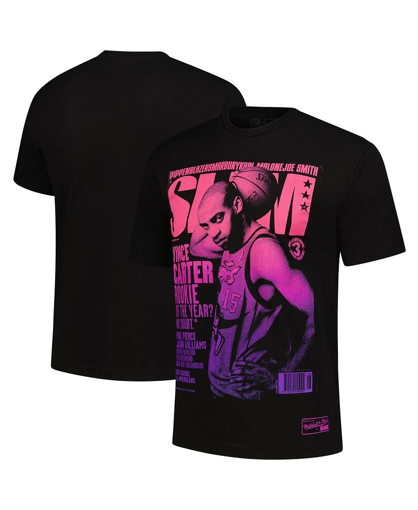 Mitchell & Ness Men's Vince Carter Black Toronto Raptors Slam Gradient T-Shirt