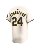 Nike Men's William Contreras Cream Milwaukee Brewers Alternate Limited Player Jersey