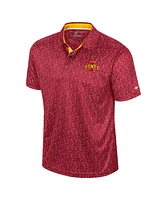 Colosseum Men's Cardinal Iowa State Cyclones Sublimated Golf Polo Shirt