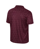 Colosseum Men's Maroon Arizona State Sun Devils Sublimated Golf Polo Shirt