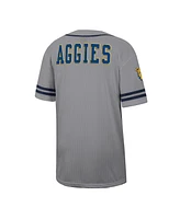Colosseum Men's Gray North Carolina A T Aggies Free Spirited Baseball Jersey