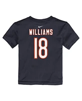 Nike Toddler Caleb Williams Navy Chicago Bears Player Name Number T-Shirt