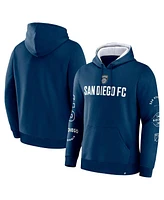 Fanatics Men's Navy San Diego Fc Penalty Kick Legacy Pullover Hoodie