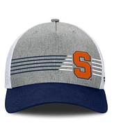 Fanatics Men's Heather Gray/Navy Syracuse Orange Profile Trucker Adjustable Hat
