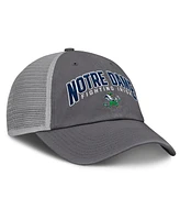 Fanatics Men's Charcoal Notre Dame Fighting Irish Ionic Trucker Adjustable Hat