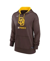 Nike Women's Brown San Diego Padres Authentic Collection Performance Pullover Hoodie