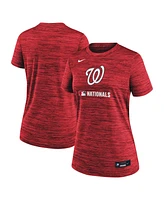 Nike Women's Red Washington Nationals Authentic Collection Velocity Performance T-Shirt