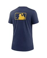 Nike Women's Navy Milwaukee Brewers Authentic Collection Early Work Tri-Blend T-Shirt