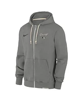 Nike Men's Charcoal Chicago White Sox Authentic Collection Travel Performance Full-Zip Hoodie
