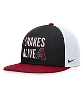 Nike Men's Black/Crimson Arizona Diamondbacks Pro Trucker Snapback Hat