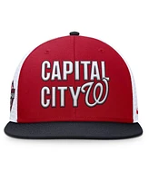 Nike Men's Red Washington Nationals Pro Trucker Snapback Hat