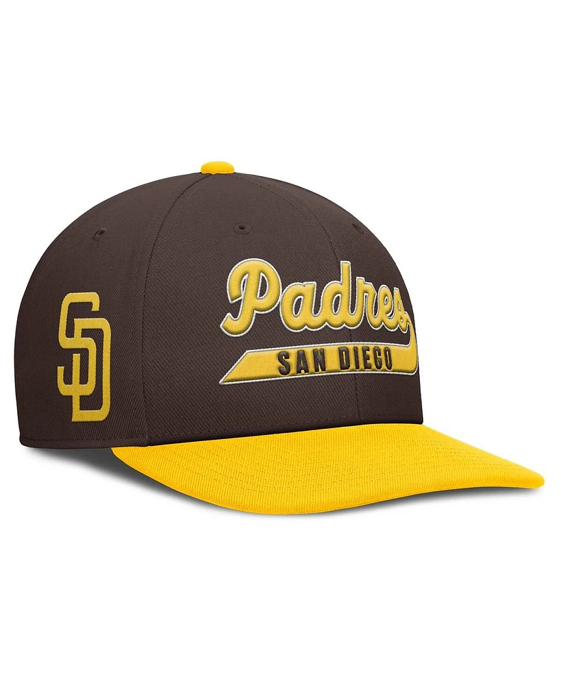 Nike Men's Brown/Gold San Diego Padres Pro Performance Snapback Hat