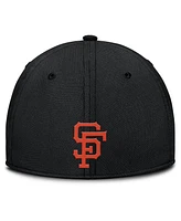 Nike Men's Gray/Black San Francisco Giants Rise Swoosh Performance Flex Hat