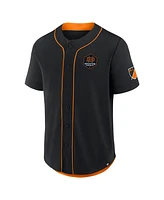 Fanatics Men's Black Houston Dynamo Fc Injury Time Baseball Jersey