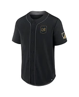 Fanatics Men's Black Lafc Injury Time Baseball Jersey