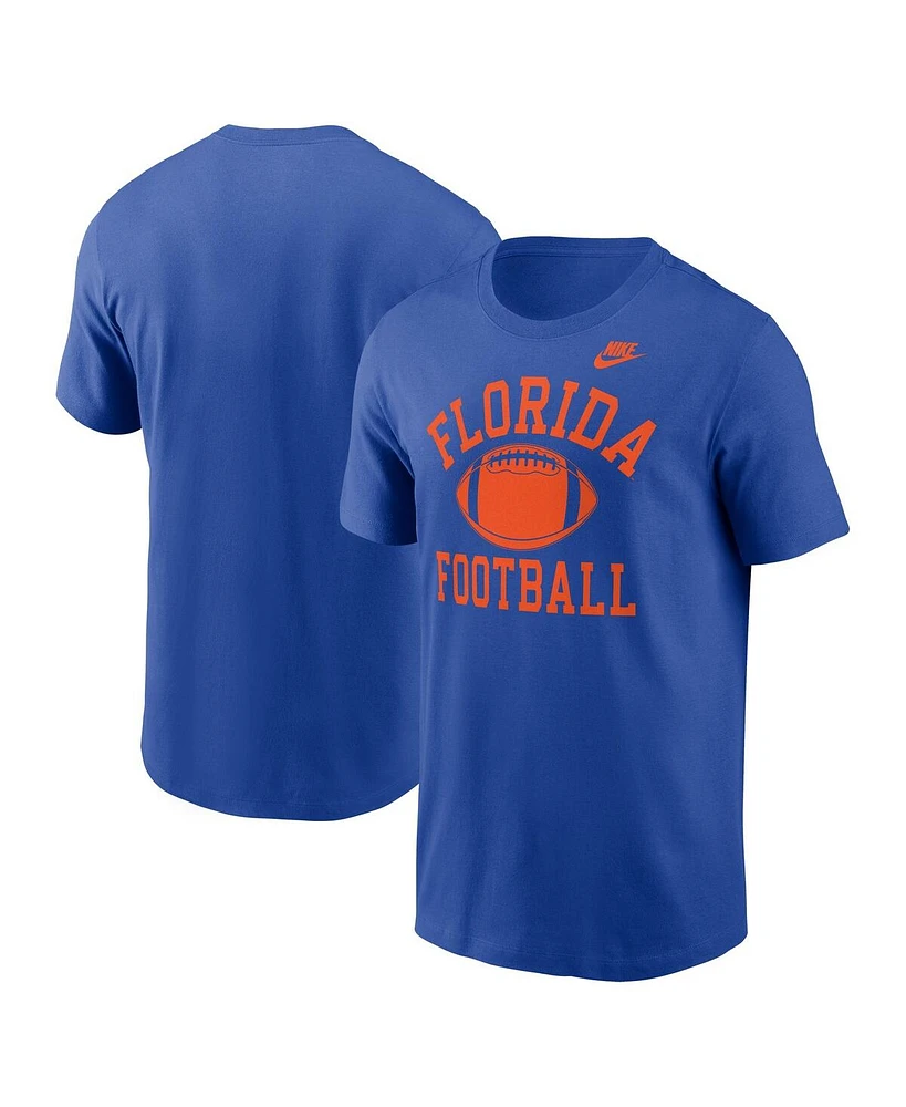 Nike Men's Royal Florida Gators Legacy Football Icon T-Shirt