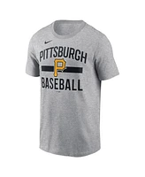 Nike Men's Heather Gray Pittsburgh Pirates Arched T-Shirt